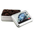 Rectangle Tin with Chocolate Covered Almonds (3 5/8"x5"x1 5/8")